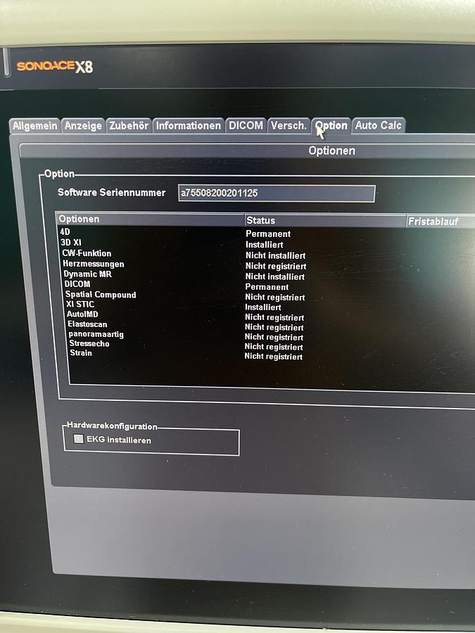 Gebraucht SonoAce X8 Ultraschallgerät mit drei Sonden und Drucker