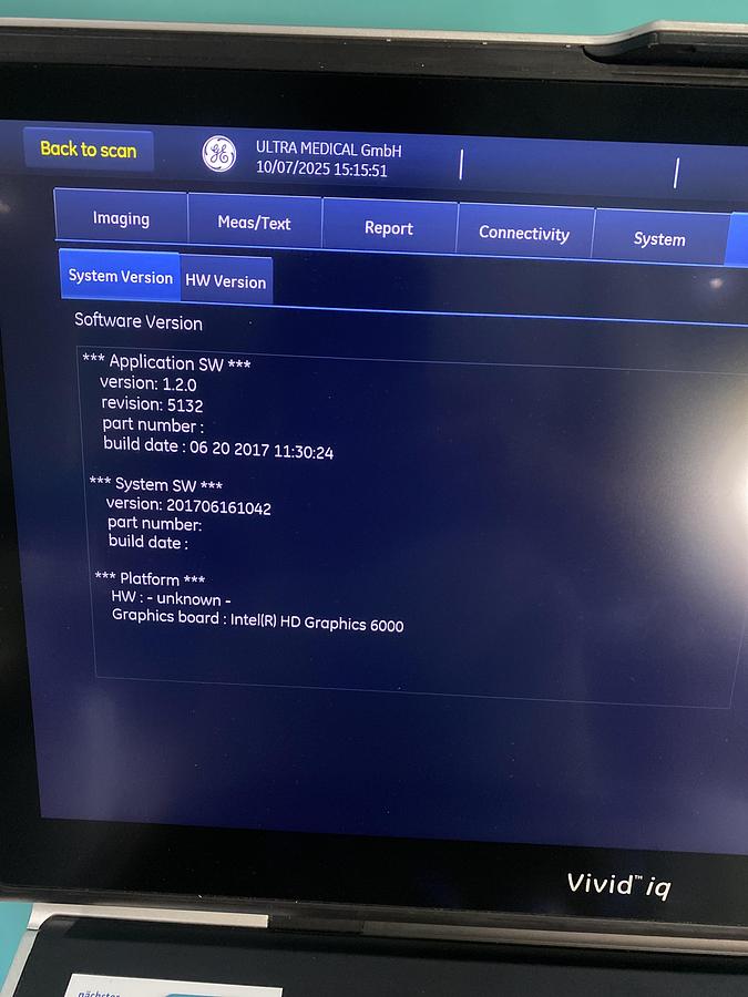 Gebraucht GE Vivid iq Ultraschallgerät mit M5Sc-RS Kardiosonde