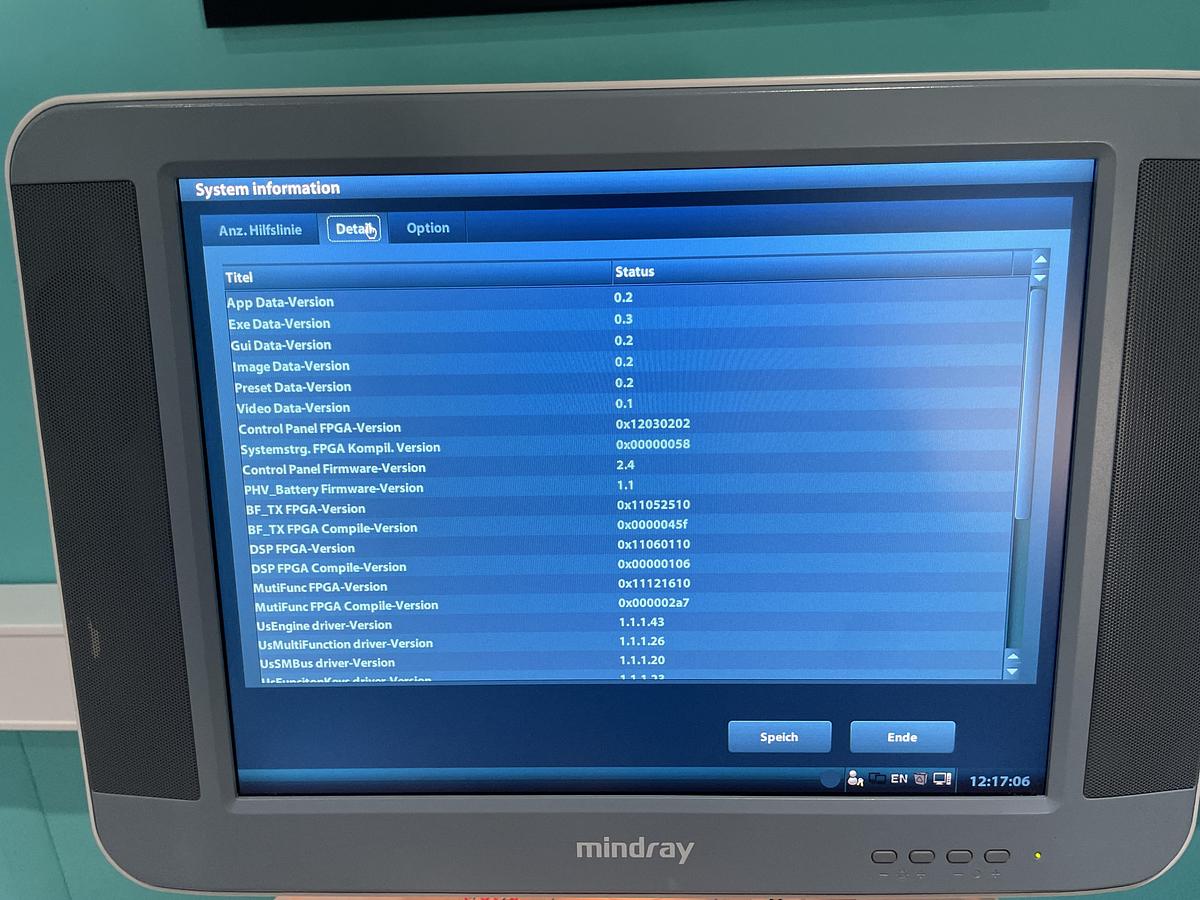 Gebraucht Mindray DP-5 Ultraschallgerät mit zwei Sonden und Drucker