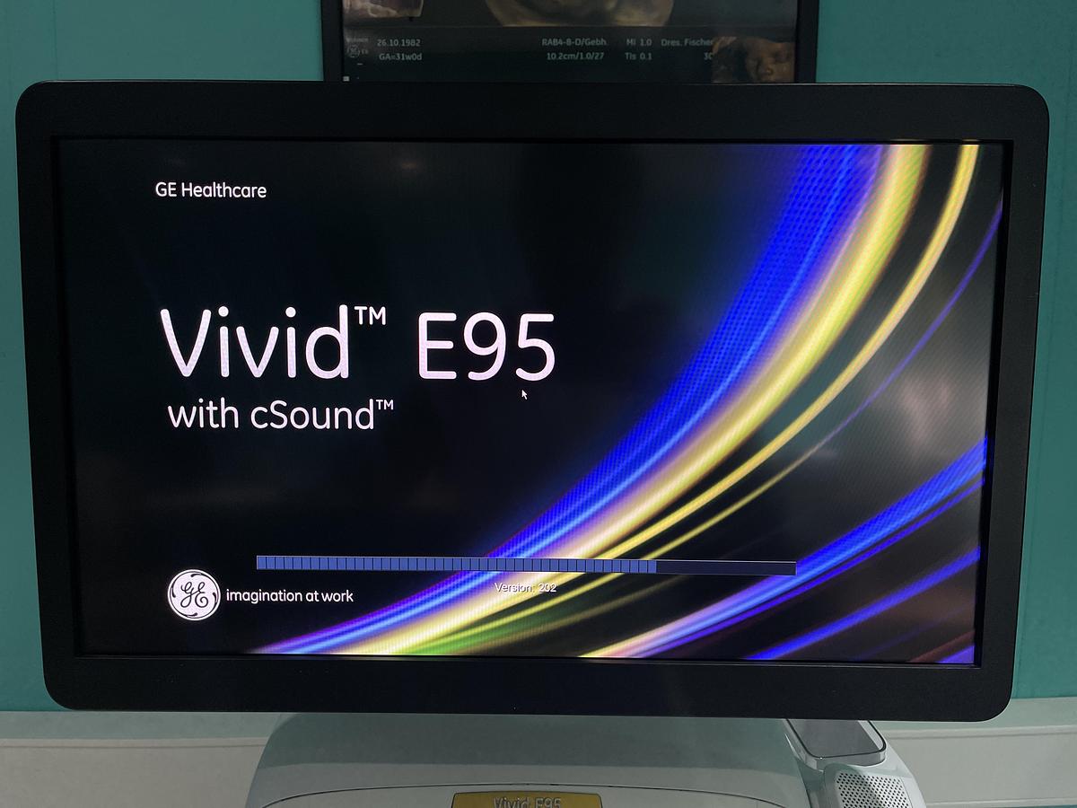 Gebraucht GE Vivid E95 V202 Ultraschallgerät mit M5Sc-D Kardiosonde