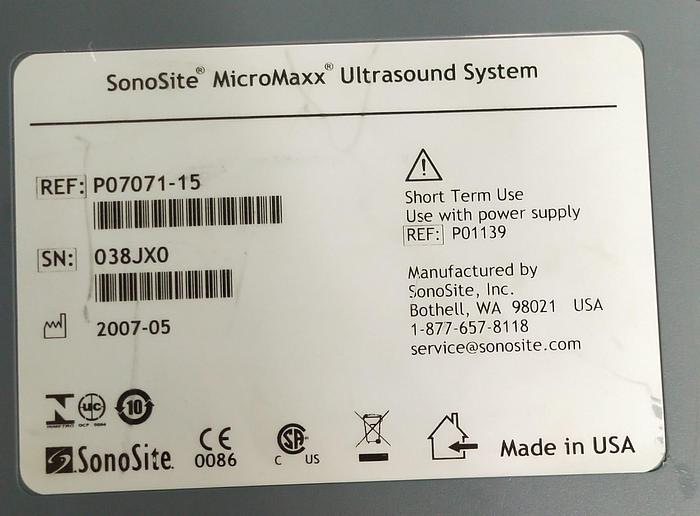 Gebraucht SonoSite MicroMaxx ultrasound system