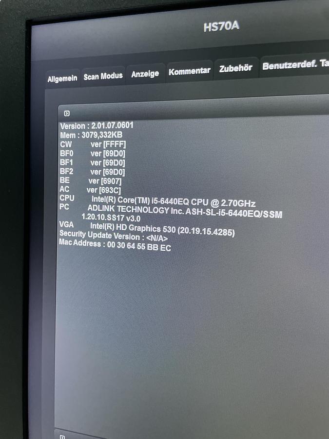 Gebraucht Samsung HS70A Ultraschallgerät mit drei Sonden