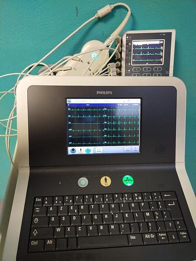 Gebraucht Philips page writer TC30 EKG Gerät auf Trolly