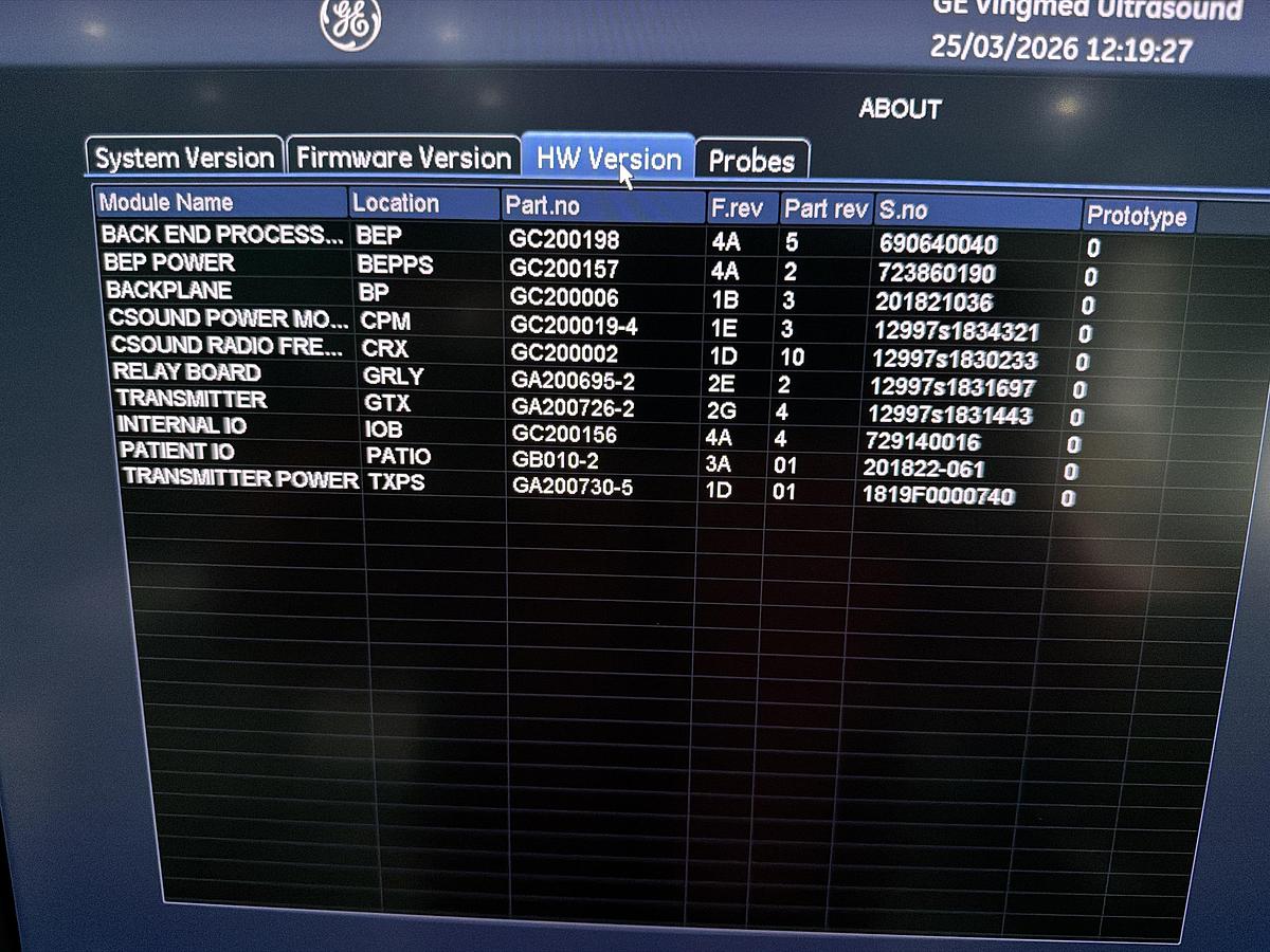 Gebraucht GE Vivid E95 v202 Ultraschallgerät mit zwei Sonden 