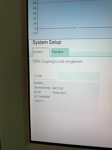 Gebraucht Dräger Evita XL Langzeitbeatmungsgerät SV 07.05