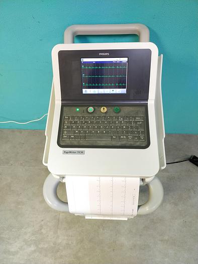 Gebraucht Philips page writer TC30 EKG Gerät auf Trolly