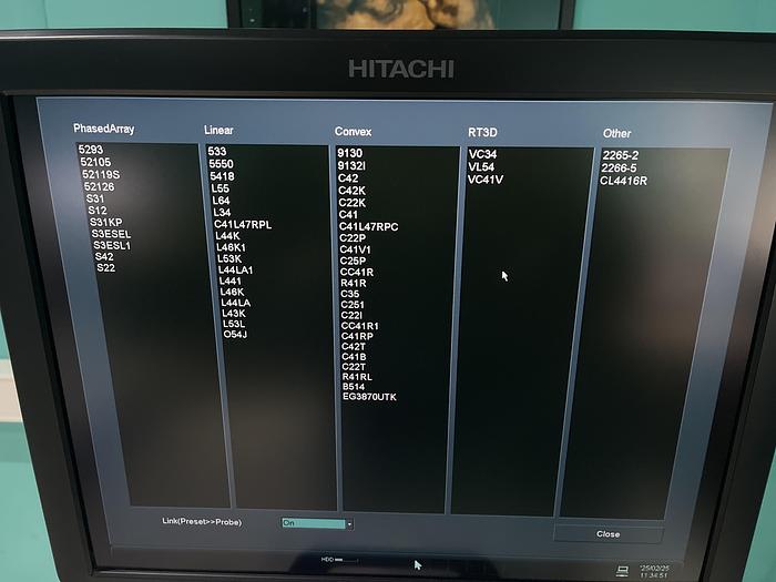 Gebraucht Hitachi ALOKA Arietta V70 Ultraschallgerät mit zwei Sonden und Fußschalter