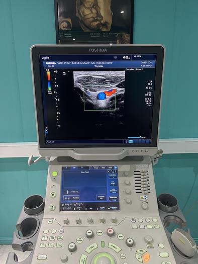 Used Toshiba Aplio 400 Ultraschallgerät mit 2 Sonden
