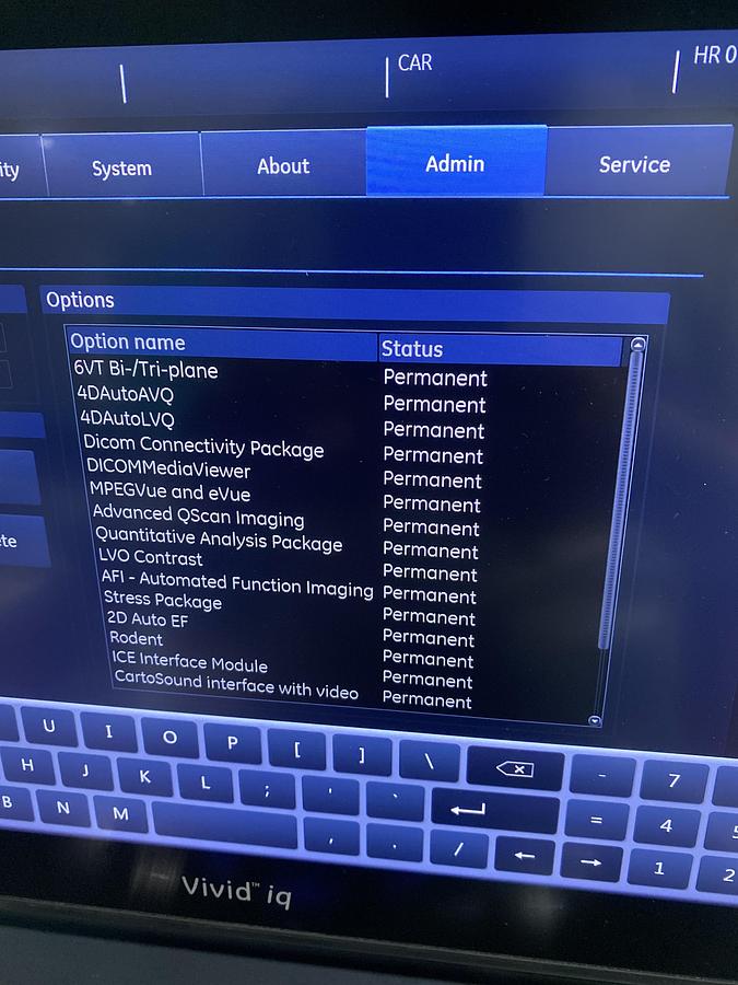 Gebraucht GE Vivid iq Ultraschallgerät mit M5Sc-RS Kardiosonde