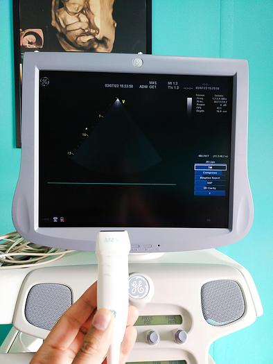 Gebraucht GE Vivid 7 Ultraschallgerät Dimension´08 mit 4D echo ,TEE Sonde ,Linear ,Sector