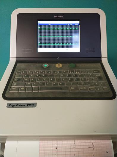 Gebraucht Philips page writer TC30 EKG Gerät auf Trolly