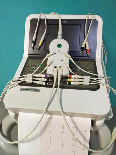 Gebraucht Philips page writer TC30 EKG Gerät auf Trolly