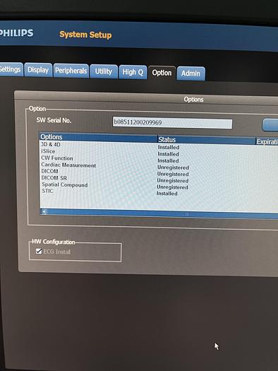 Used Philips HD9 Ultraschallgerät mit drei Sonden