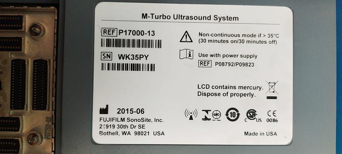 Spare parts M-Turbo Ultrasound system