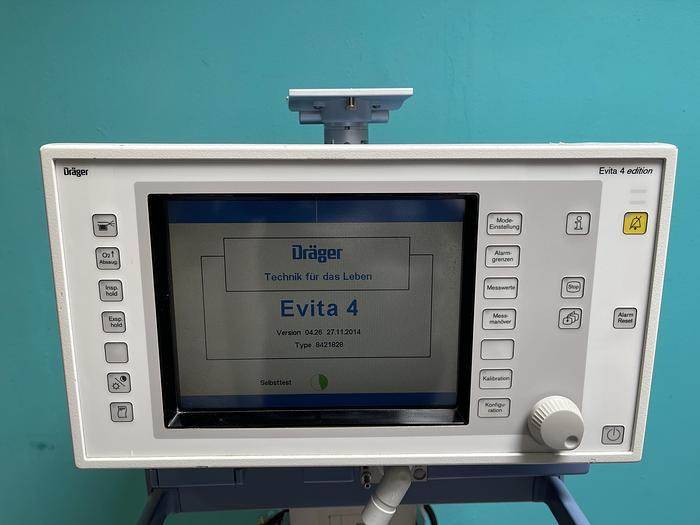Gebraucht Dräger Evita 4 Edition Langzeitbeatmungsgerät SV 04.26