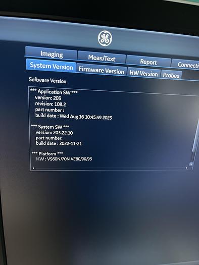 Gebraucht GE VIVID S60N Ultraschallgerät mit zwei Sonden
