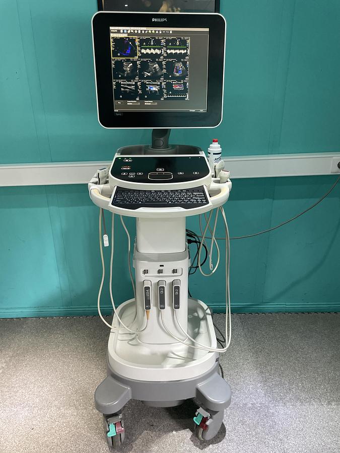 Gebraucht Philips Sparq Ultraschallgerät mit drei Sonden und Drucker