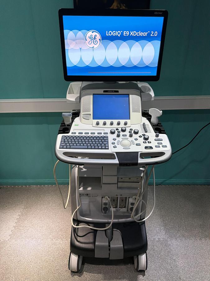 Gebraucht GE LOGIQ E9 XDClear Elastography Ultraschallgerät mit zwei Sonden  