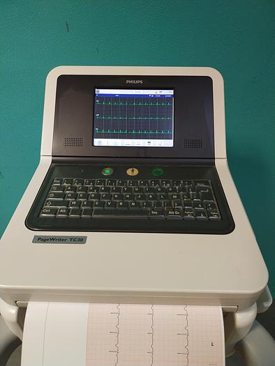Gebraucht Philips page writer TC30 EKG Gerät auf Trolly