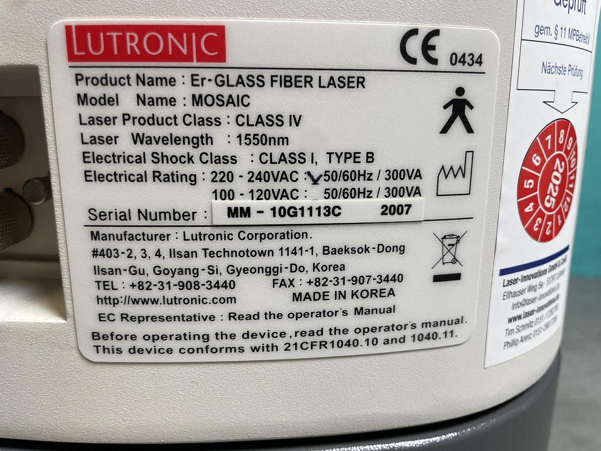 Gebraucht Lutronic Mosaic Class IV Glass Fiber Laser