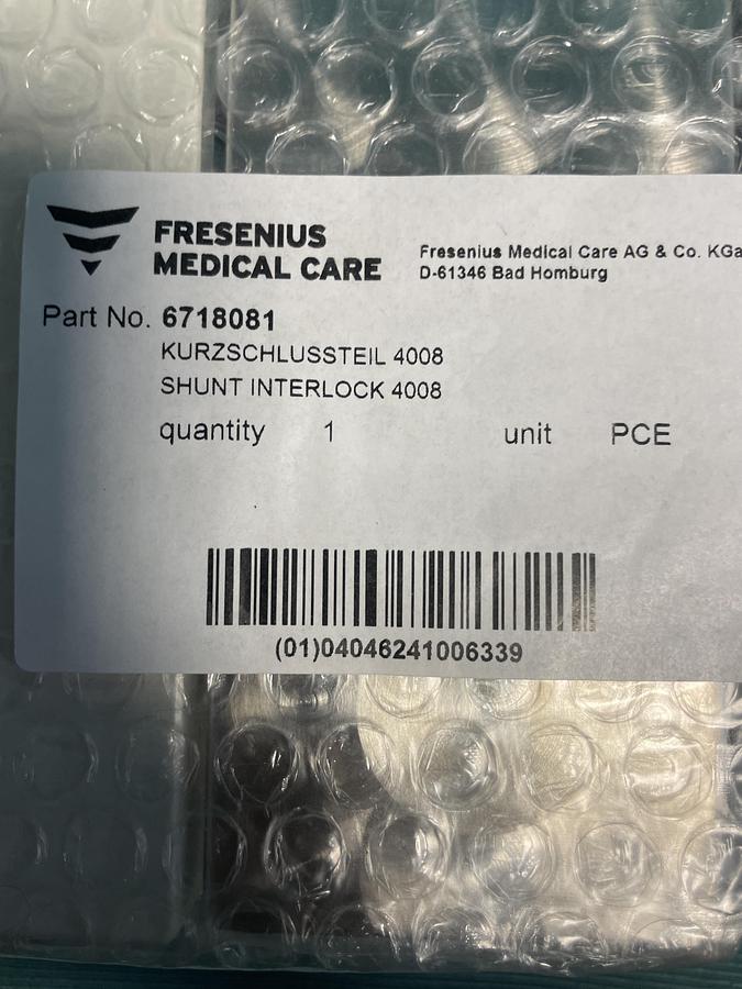 Fresenius Medical Care Kurzschlussteil für die Dialysegerät 4008