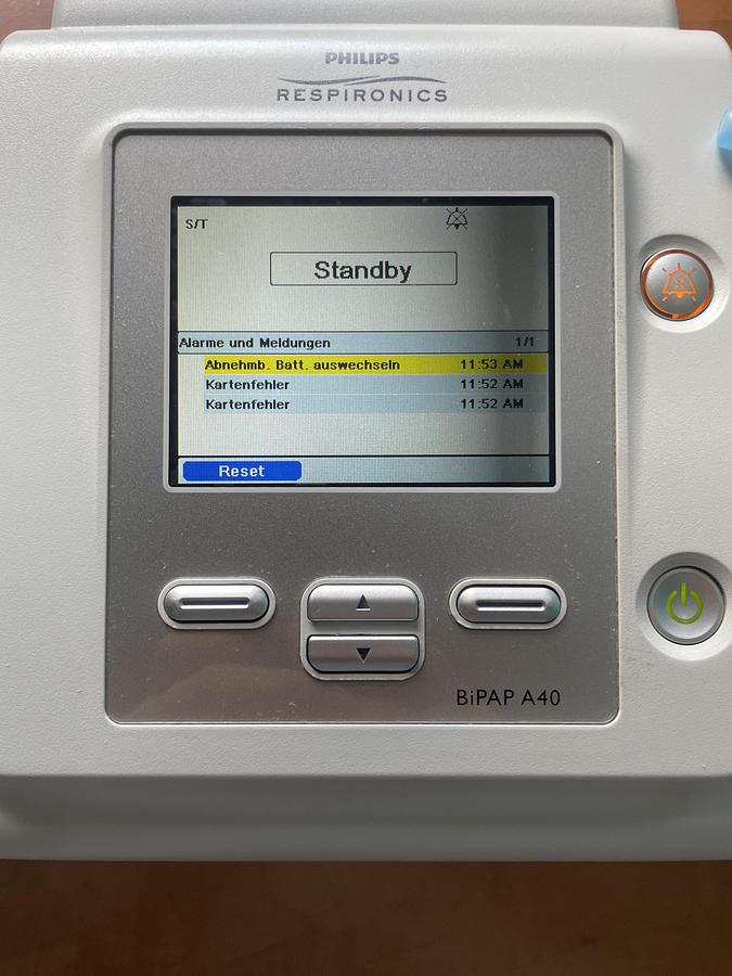 Gebraucht Philips BiPAP A40 bi-level Beatmungsgerät