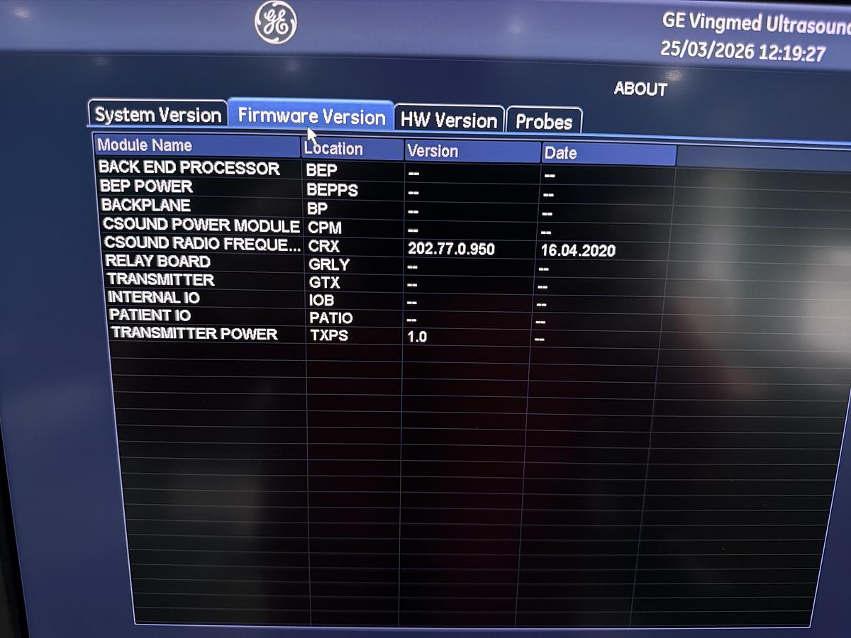 Gebraucht GE Vivid E95 v202 Ultraschallgerät mit zwei Sonden 