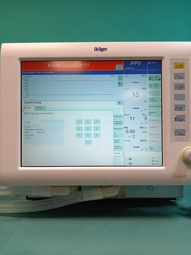 Gebraucht Dräger Evita XL Langzeitbeatmungsgerät SV 07.05