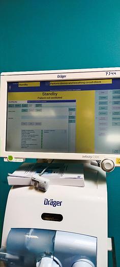 Gebraucht Dräger Infinity C500 Evita V500  Beatmungseinheit auf Trolley SW 2.40