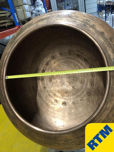 Used (2) Copper Coating Pans