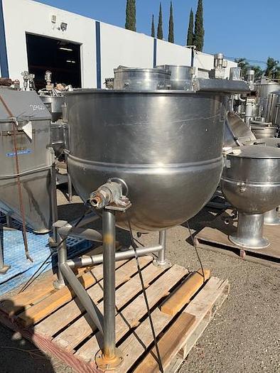 Used 100 Gallon Groen Jacketed Tilting Steam Kettle
