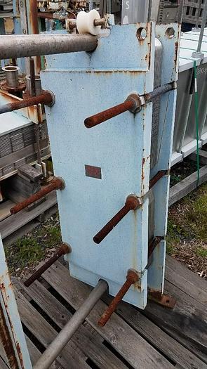 Used Heat Exchanger, Plate, 95 SF, S/st, Mueller, 28 Plates, #S741021