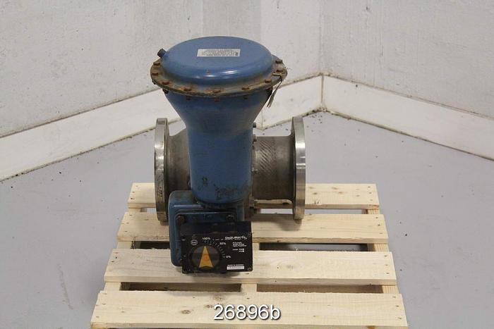 Used Dezurik  6" Dezurik V-Ball Valve Air Operated Control Valve, 316 Stainless Steel Body, Steam And Ball, Stainless Steel Seat. 6-150 Cf8M Body, With Dezurik P39 Pneumatic Positioner, With Air Actuator. #26896