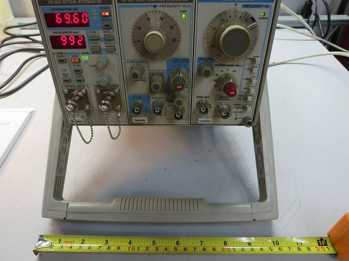 Used Tektronix, DM501, Main Frame W/OA5032, FG503, SG505, All Modules Power Up