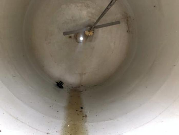 Used 7 m3 fiberglass tanks with agitator