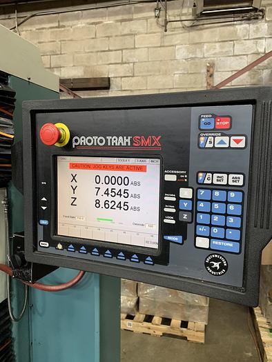 Used 10" X 50", SOUTHWESTERN INDUSTRIES, TRAK DPM3, CNC BED MILL TRAK DPM3