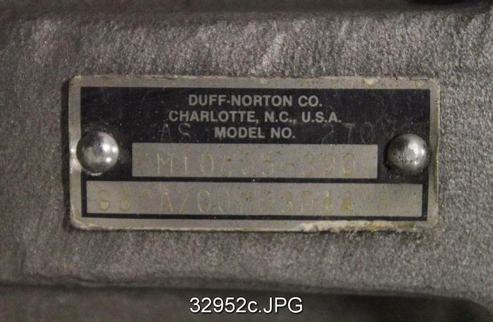 Used Duff Norton M10405-390 5 Ton Mechanical Actuator #32952