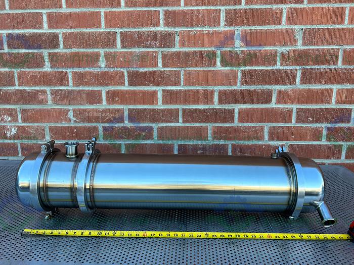 Used Stainless Steel Shell / Tube w/ Micron Filter 8.5" x 40"
