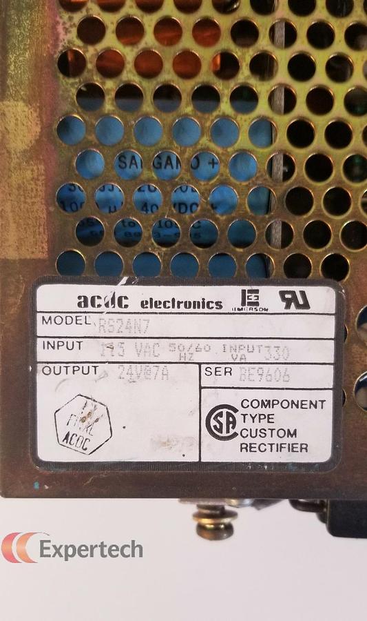 ACDC Electronics RS24N7 Power Supply, 115 VAC Input, Used