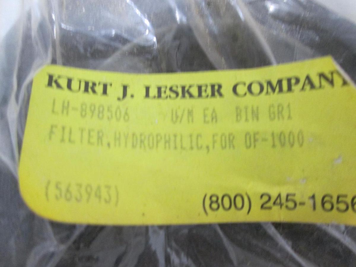 Used Kurt J. Lesker, LH-898506, Filter, Hydrophilic, For OF-1000, Used