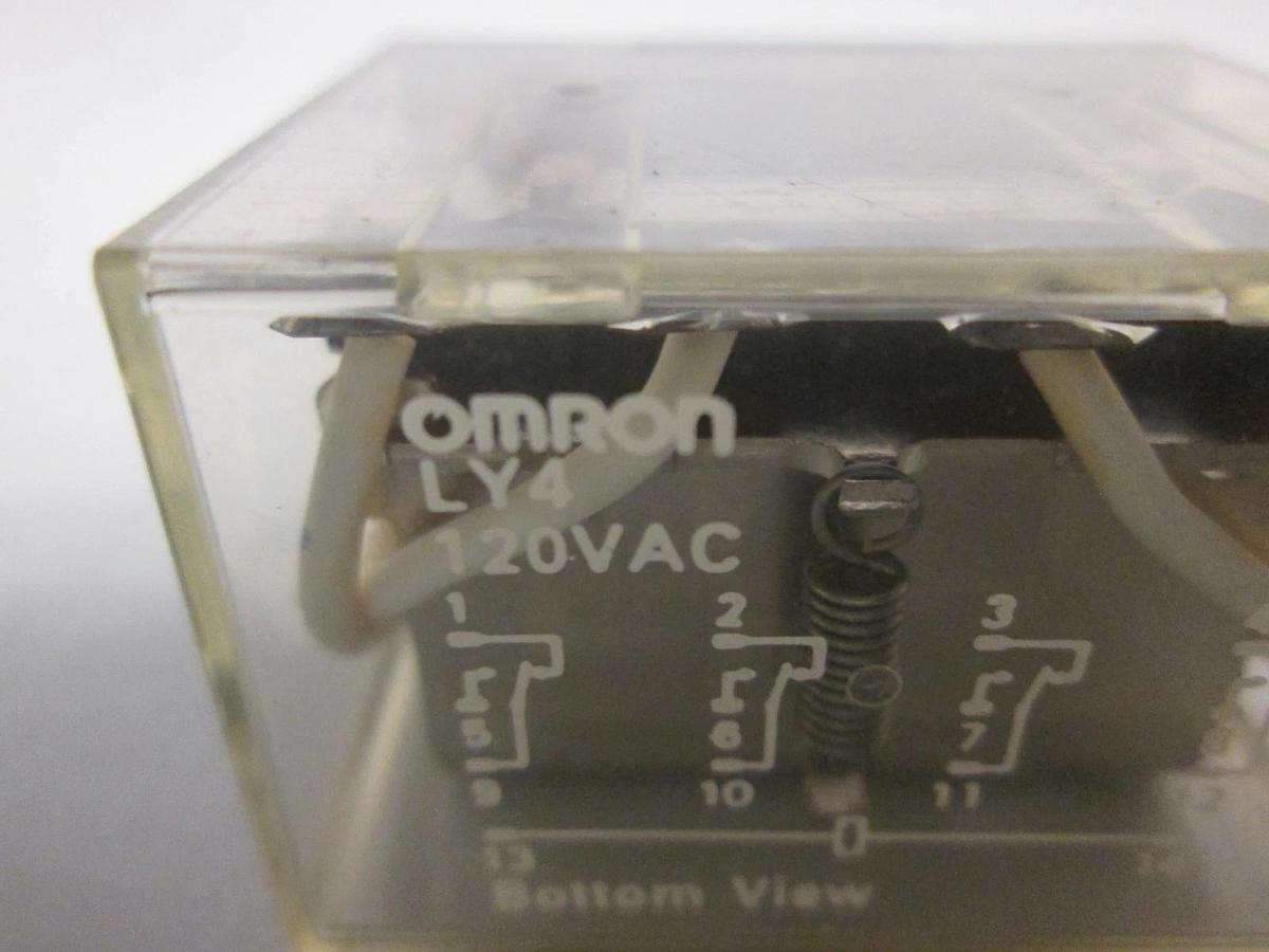 Used Omron, LY4, Relay, 120 VAC, Used