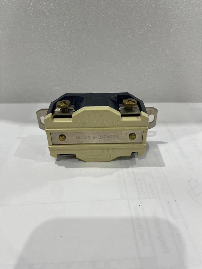 Used Leviton, 20-amp, 250 volt Locking Receptacle, Used