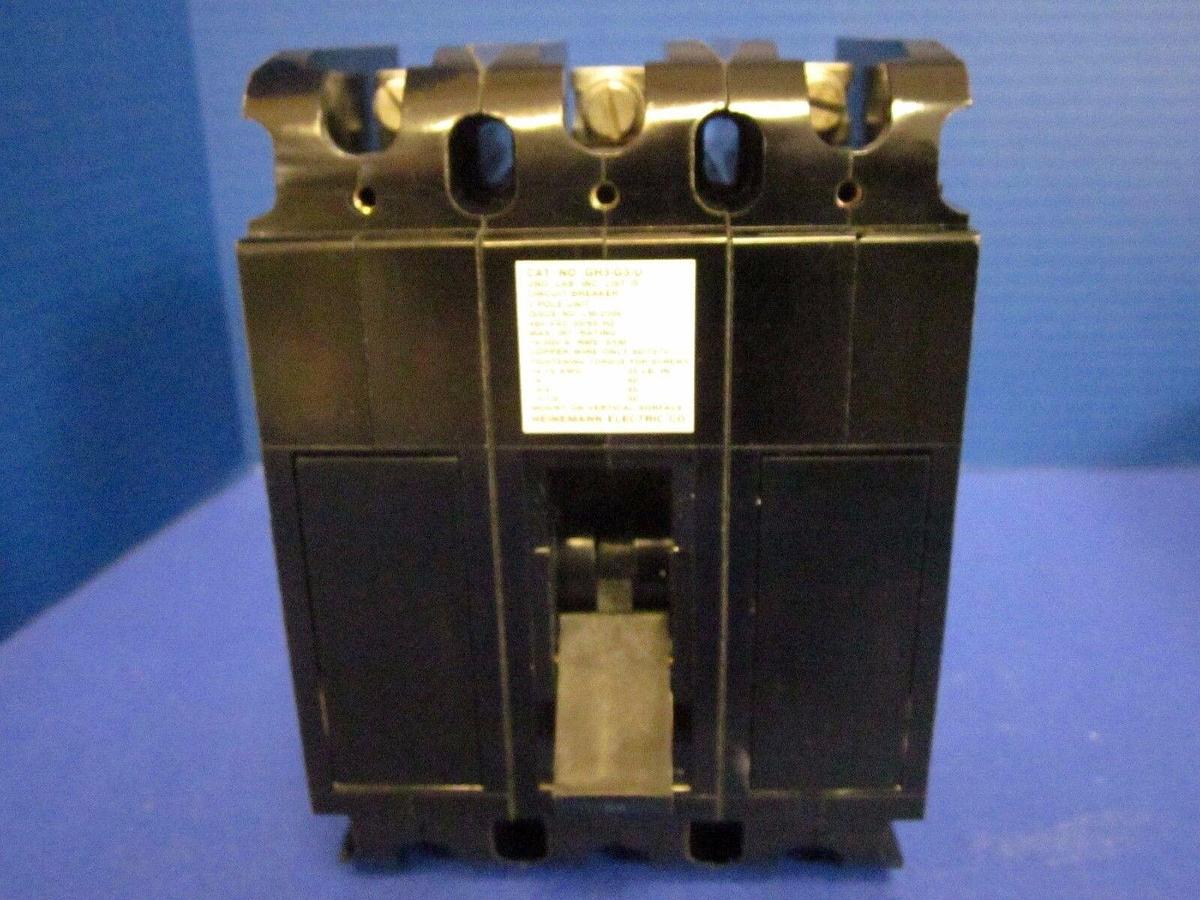 Used Heinemann GH3-G3-U Circuit Breaker, 35A, 480V, Used