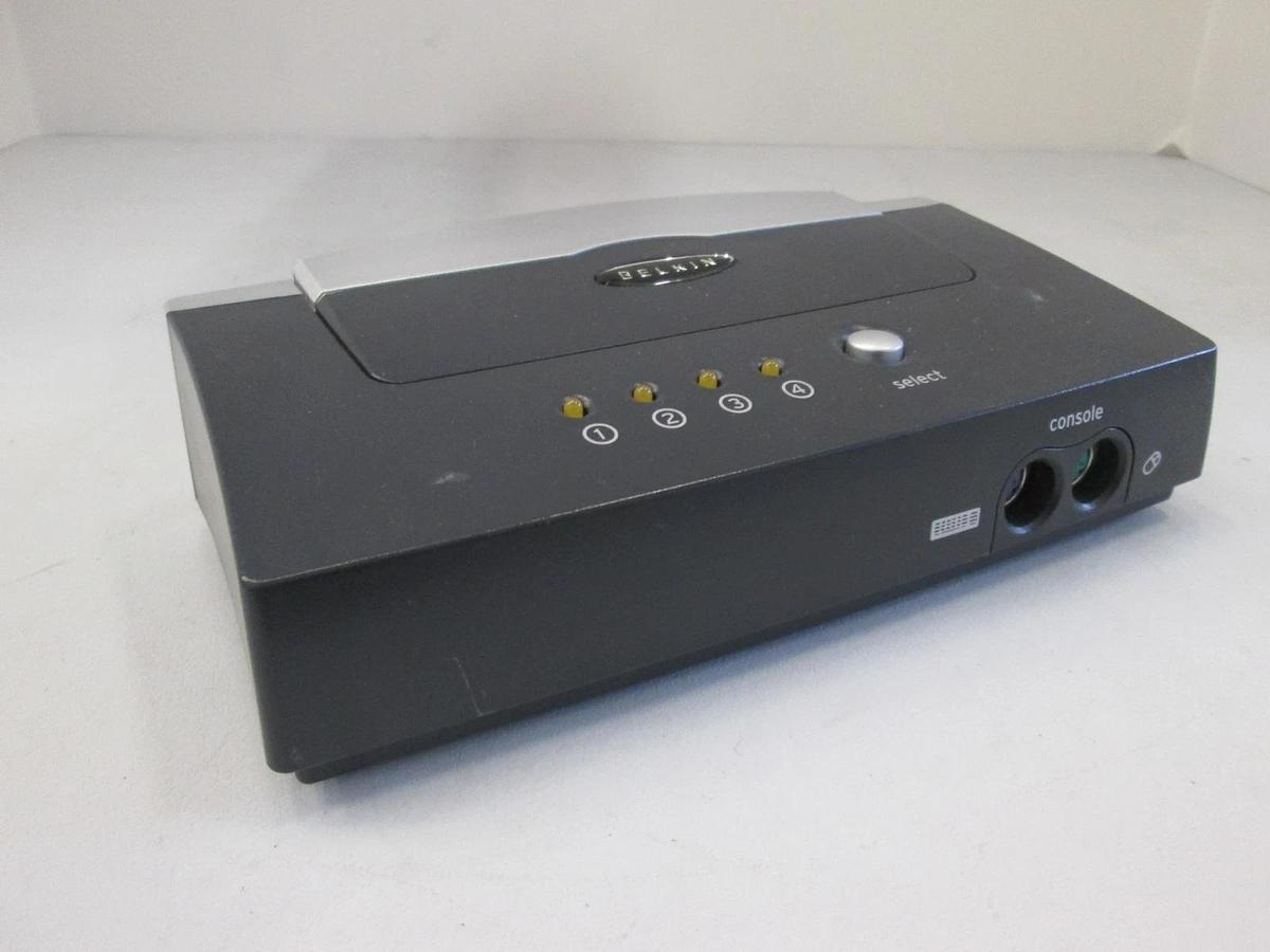 Used Belkin, OmniView E Series, 4-Port KVM Switch, Used