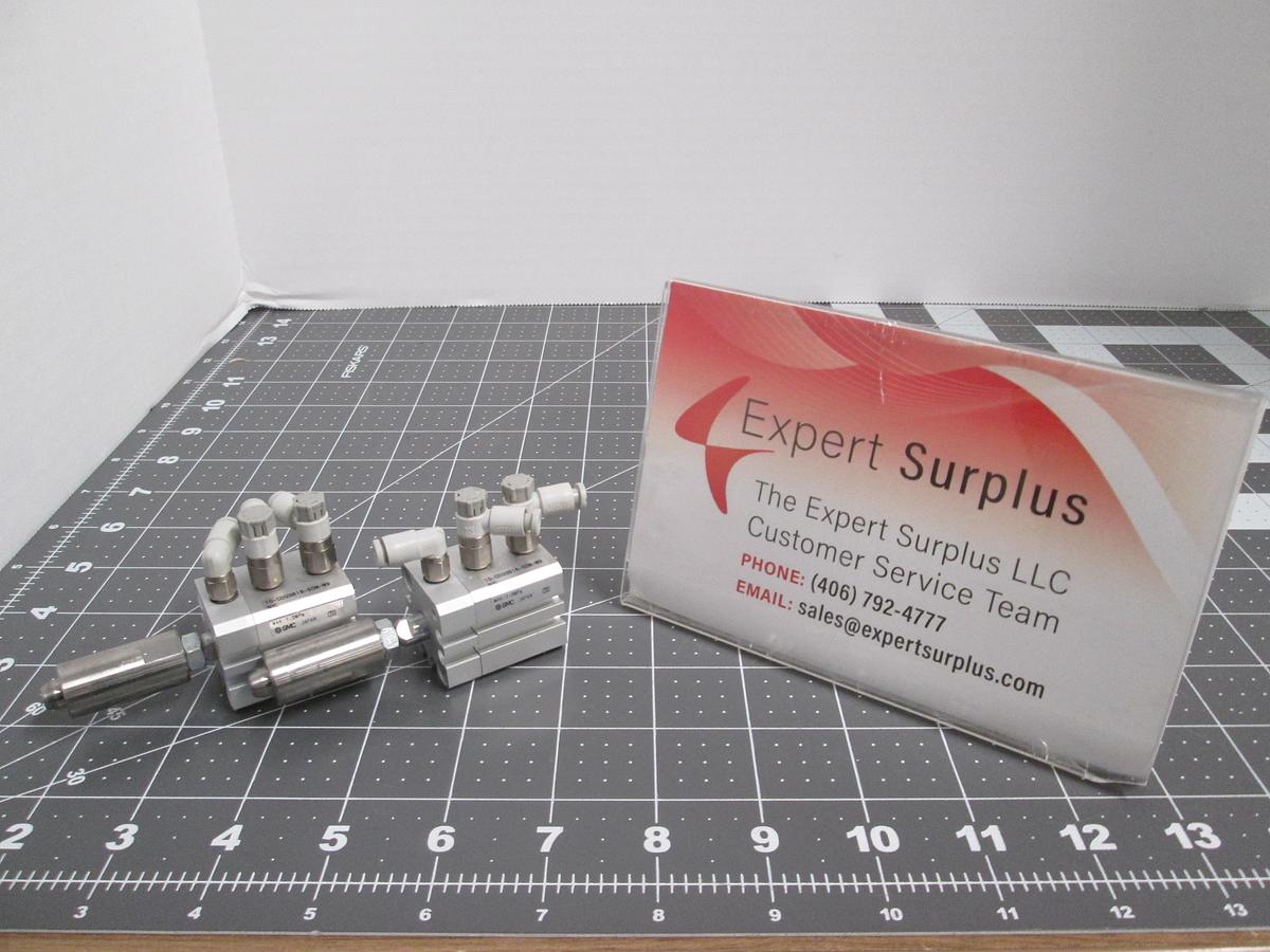 Used SMC 10-CDQSB16-5DM-M9 Compact Cylinder Lot of 2 