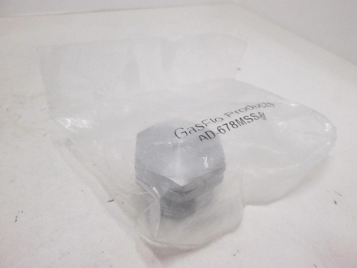 GasFlo Products, AD-678MSS-BL, Male Blank Plug, New