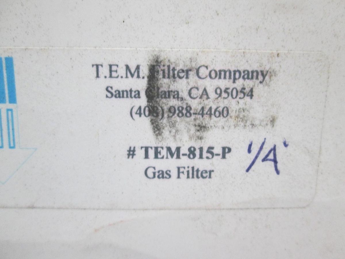 T.E.M. Filter Company, TEM-815-P, 1/4" Gas Filter, New