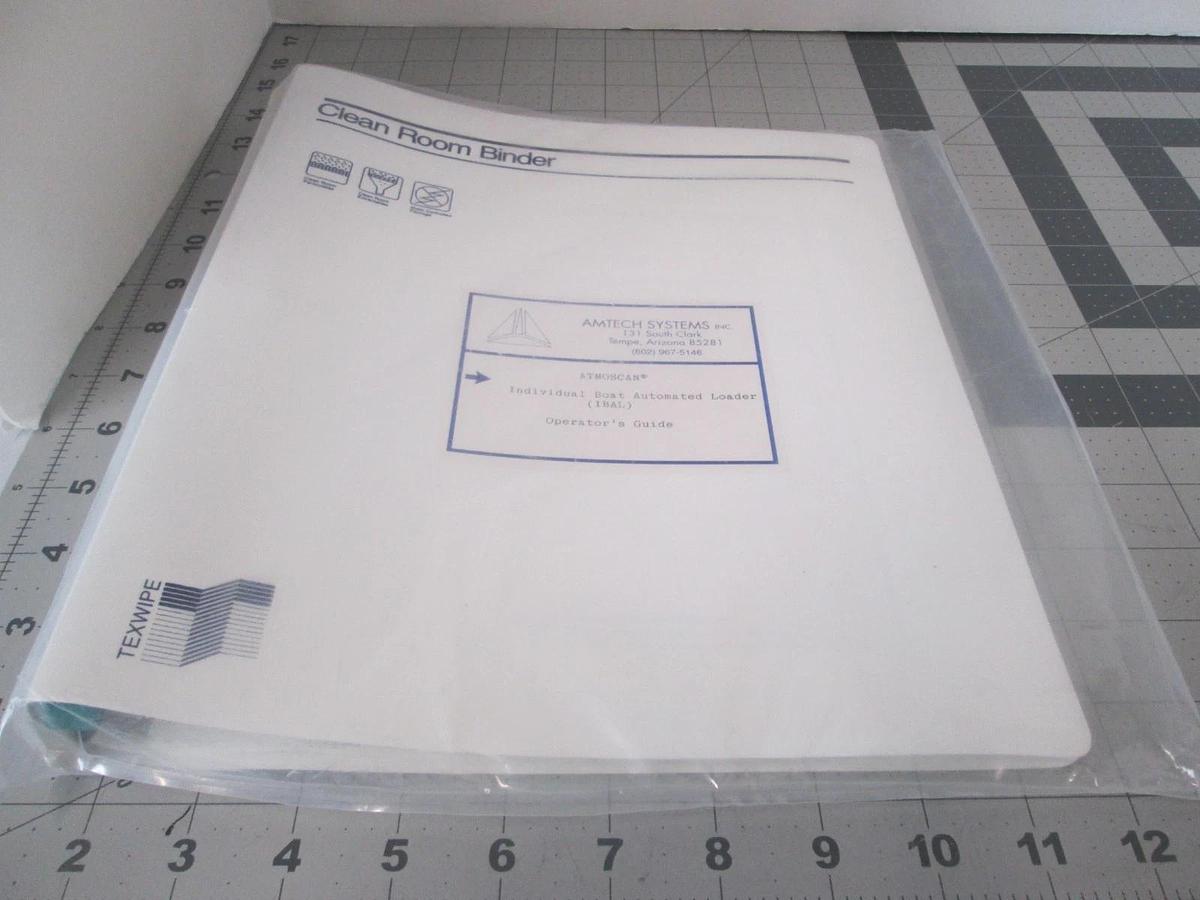 Used Amtech, Atmoscan Individual Boat Automated Loader, Operators Guide, New
