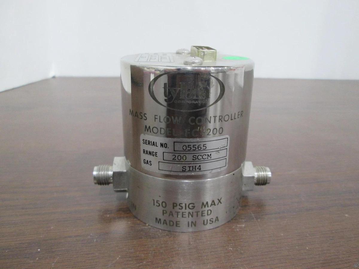 Used Tylan, Mass Flow Controller, FC-200, 200 SCCM, SIH4, Used