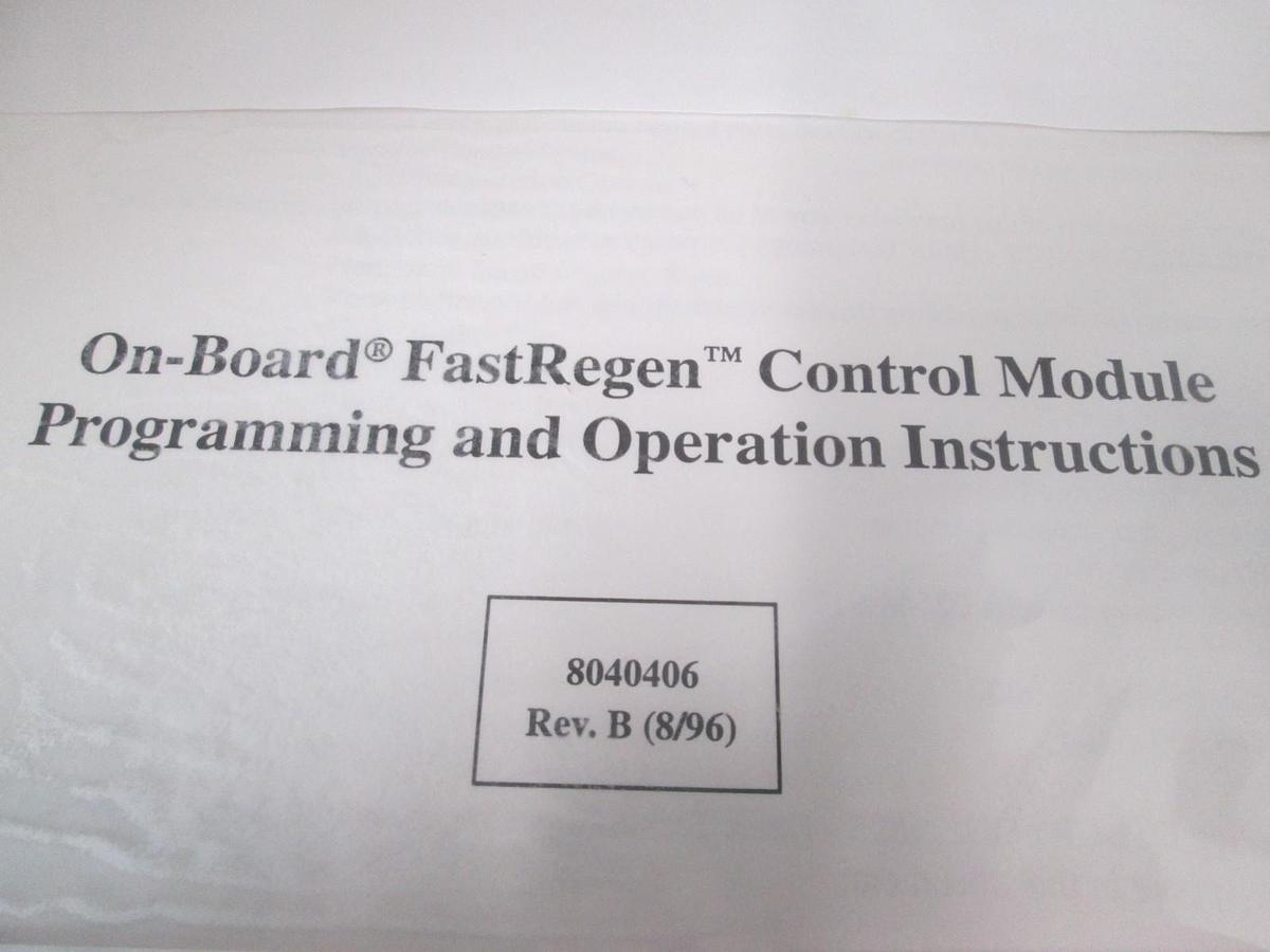 Used CTI-Cryogenics, On-Board FastRegen, Programming and Operation Manual, Used